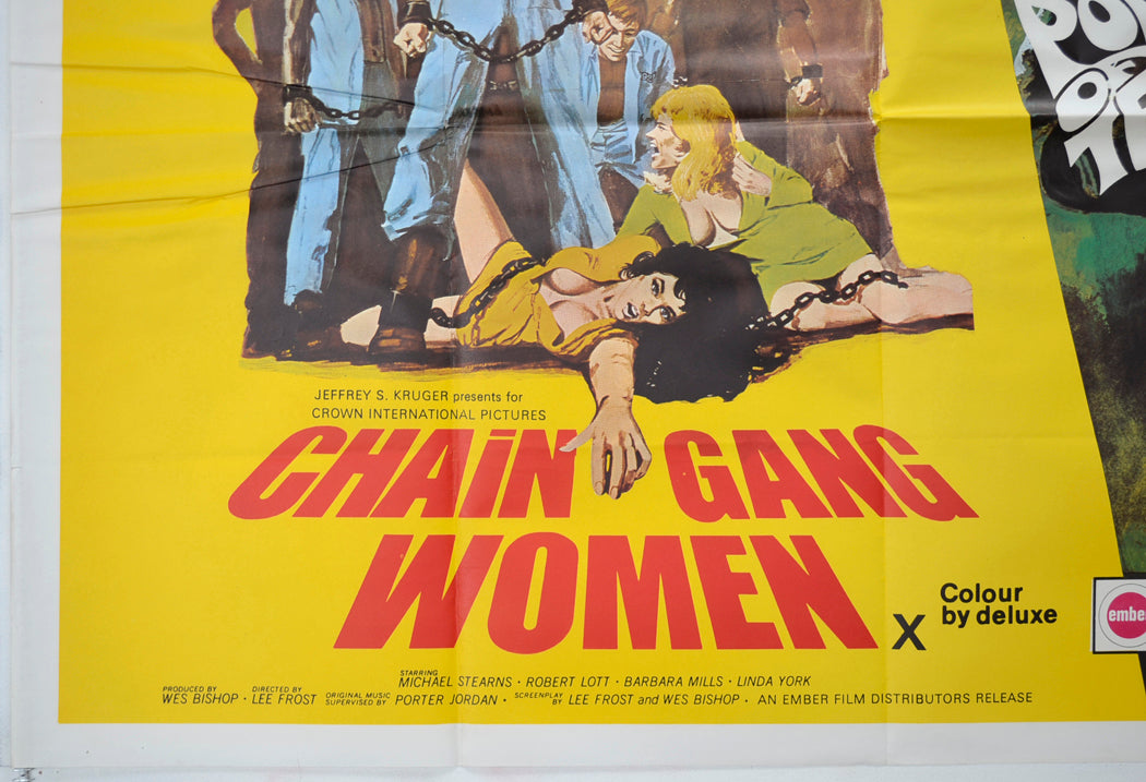 CHAIN GANG WOMEN / POINT OF TERROR (Bottom Left) Cinema Quad Movie Poster 