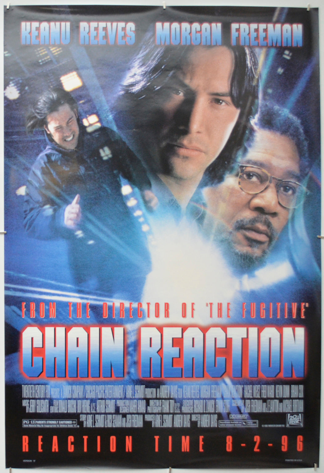 Chain Reaction Original One Sheet Poster - Film Poster - Movie Poster