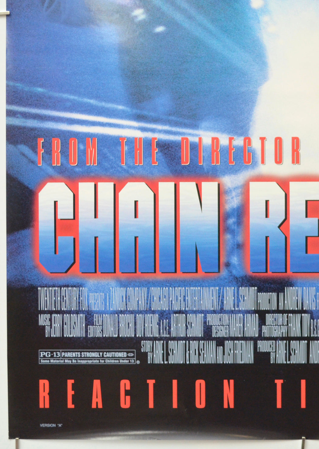 CHAIN REACTION (Bottom Left) Cinema One Sheet Movie Poster 