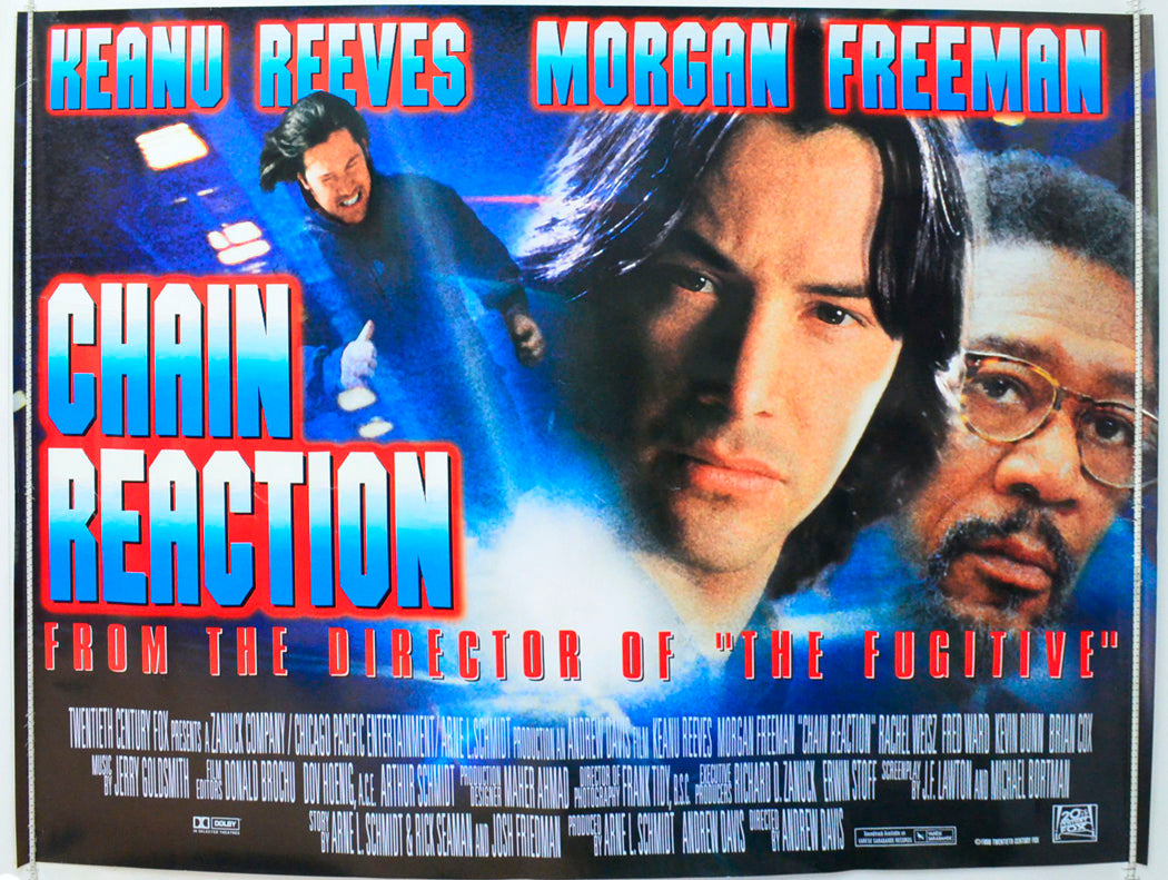 Chain Reaction Original British Quad Poster - Film Poster - Movie Poster 