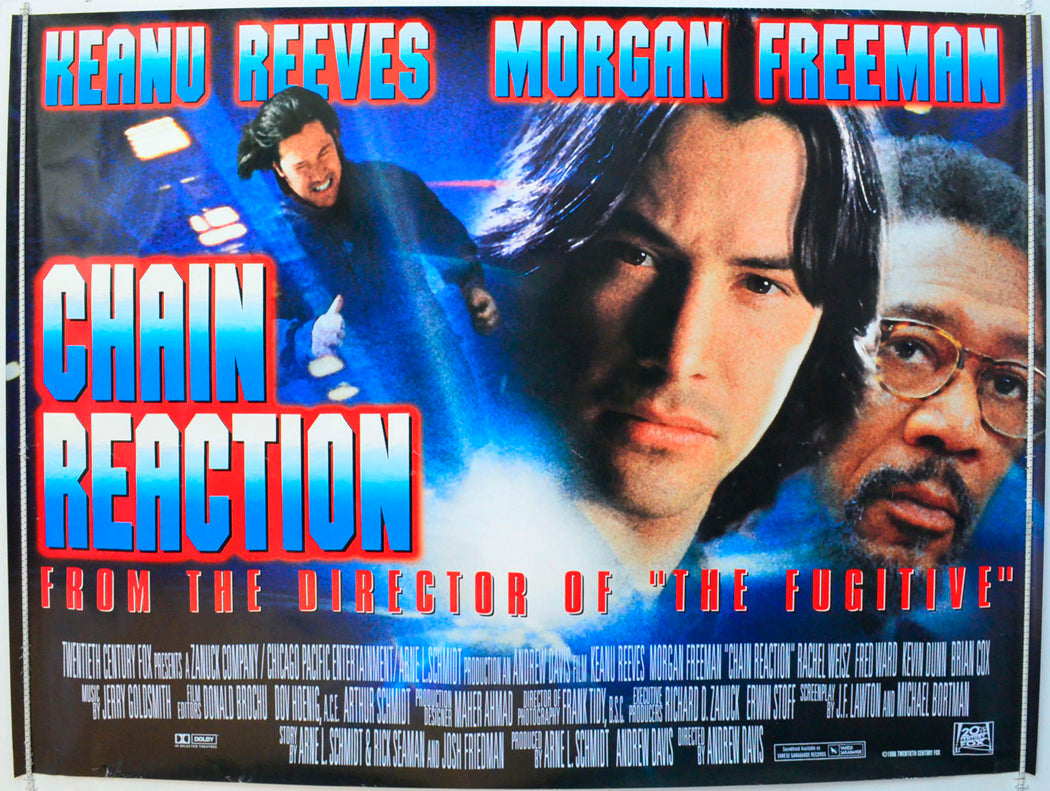 Chain Reaction Original British Quad Poster - Film Poster - Movie Poster 