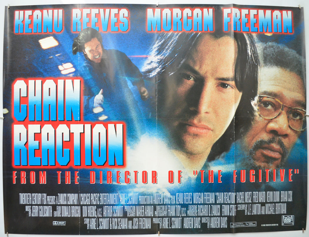 Chain Reaction Original Quad Poster - Film Poster - Movie Poster