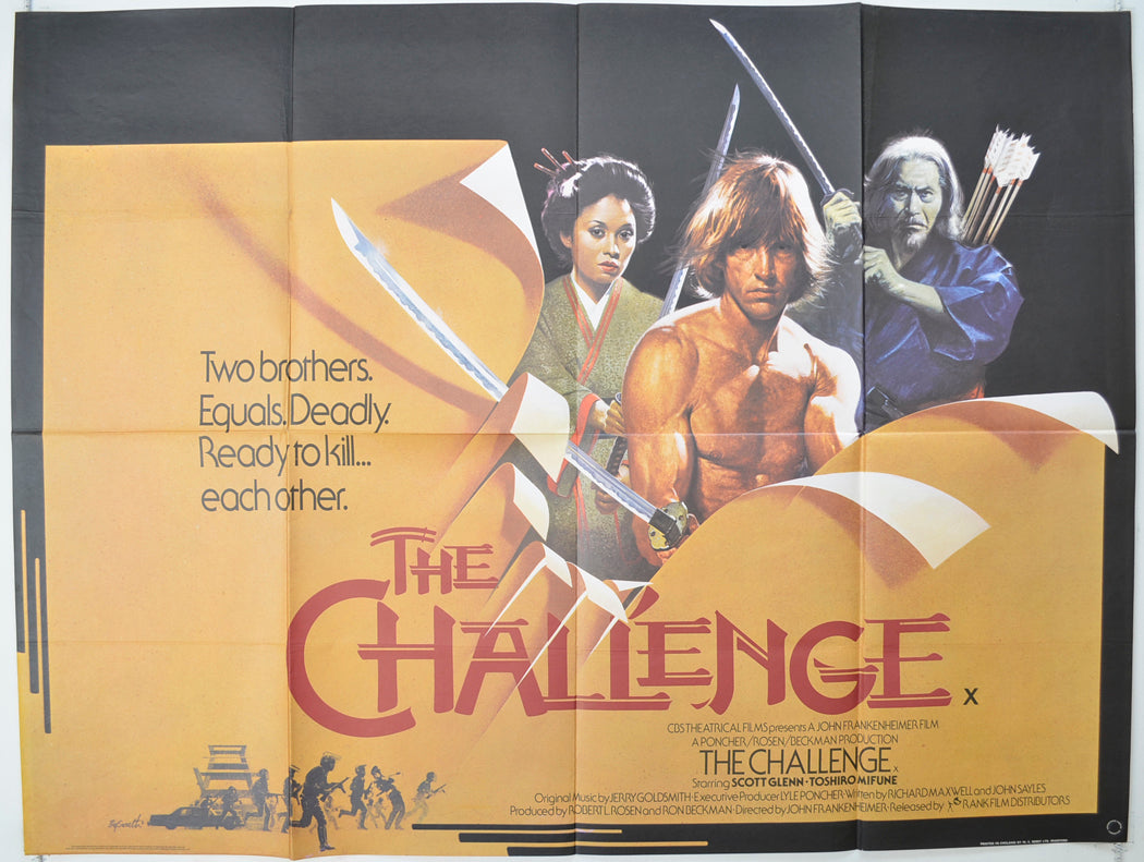 The Challenge   Original Quad Poster - Film Poster - Movie Poster 