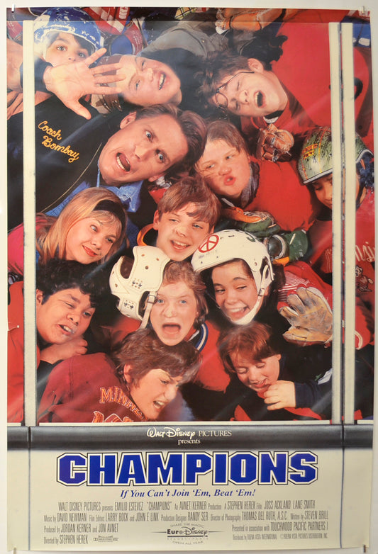 Champions  (a.k.a. The Mighty Ducks) Original One Sheet Poster - Film Poster - Movie Poster  