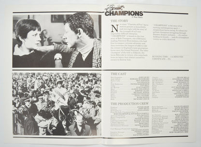 CHAMPIONS Cinema Exhibitors Press Synopsis Credits Booklet - INSIDE 