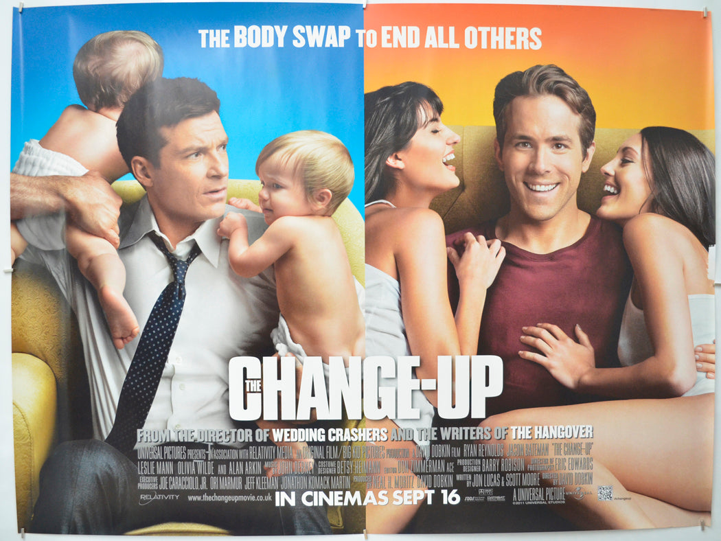 The Change-Up Original Quad Poster - Film Poster - Movie Poster