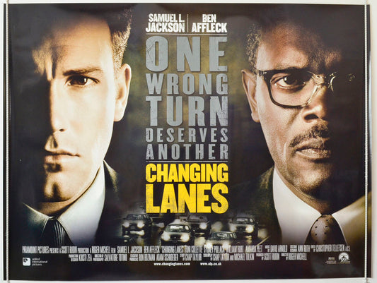 Changing Lanes Original British Quad Poster - Movie Poster