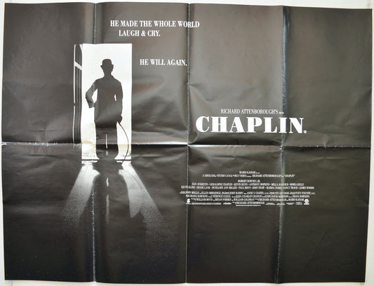 Chaplin  Original British Quad Poster - Film Poster - Movie Poster 