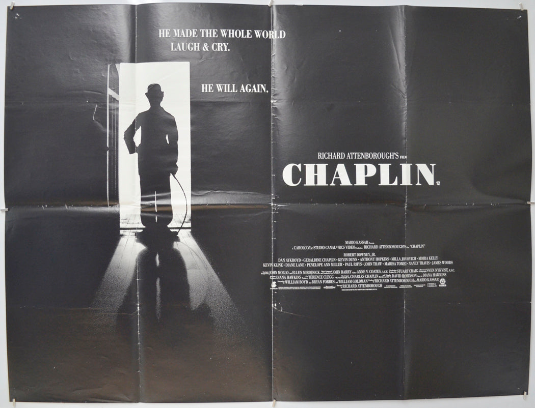 Chaplin Original Quad Poster - Film Poster - Movie Poster