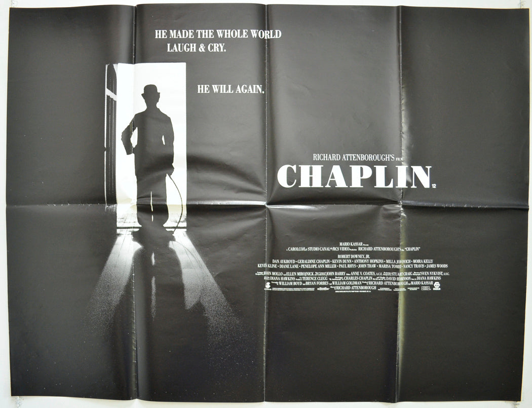 Chaplin Original Quad Poster - Film Poster - Movie Poster  