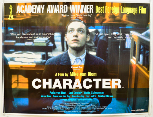 Character  (a.k.a. Karakter) Original Quad Poster - Film Poster - Movie Poster  