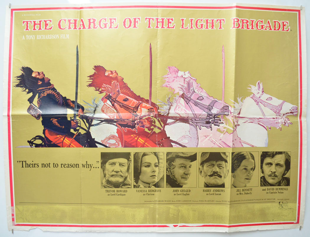 The Charge Of The Light Brigade Original Quad Poster - Film Poster - Movie Poster