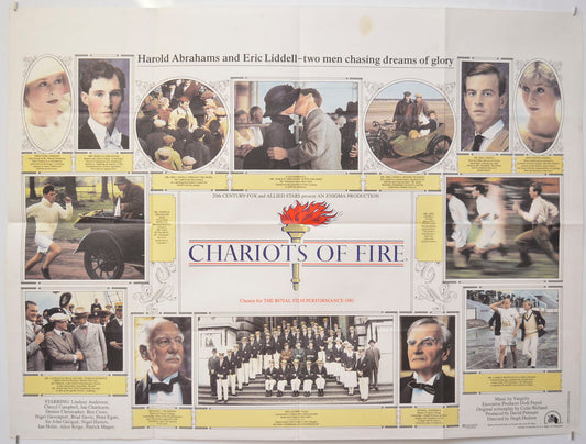 Chariots Of Fire Original Quad Poster - Film Poster - Movie Poster