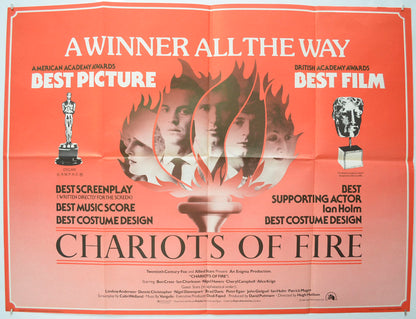 Chariots Of Fire Original Quad Poster - Film Poster - Movie Poster