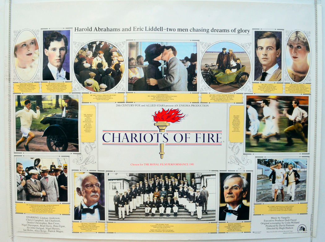 Chariots Of Fire Original British Quad Poster - Film Poster - Movie Poster 