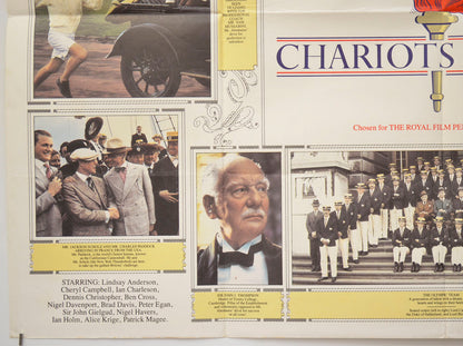 CHARIOTS OF FIRE (Bottom Left) Cinema Quad Movie Poster 