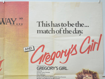 CHARIOTS OF FIRE / GREGORY’S GIRL (Top Right) Cinema Quad Movie Poster 