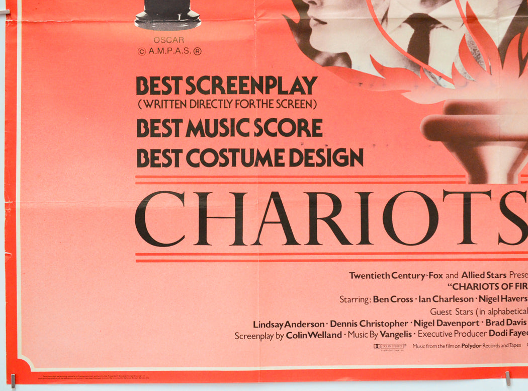 Chariots Of Fire (Bottom Left) Cinema Quad Movie Poster 