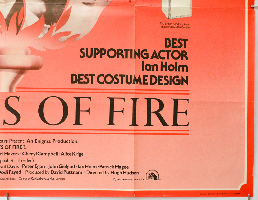 Chariots Of Fire (Bottom Right) Cinema Quad Movie Poster 