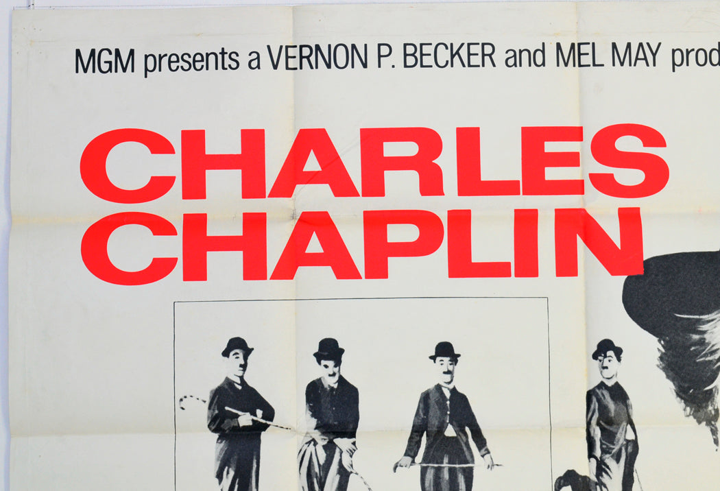 CHARLES CHAPLIN : THE FUNNIEST MAN IN THE WORLD (Top Left) Cinema Quad Movie Poster 