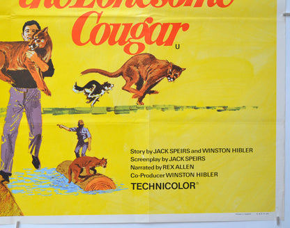 CHARLIE THE LONESOME COUGAR (Bottom Right) Cinema Quad Movie Poster 