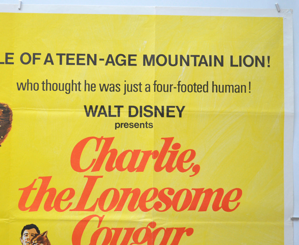 CHARLIE THE LONESOME COUGAR (Top Right) Cinema Quad Movie Poster 