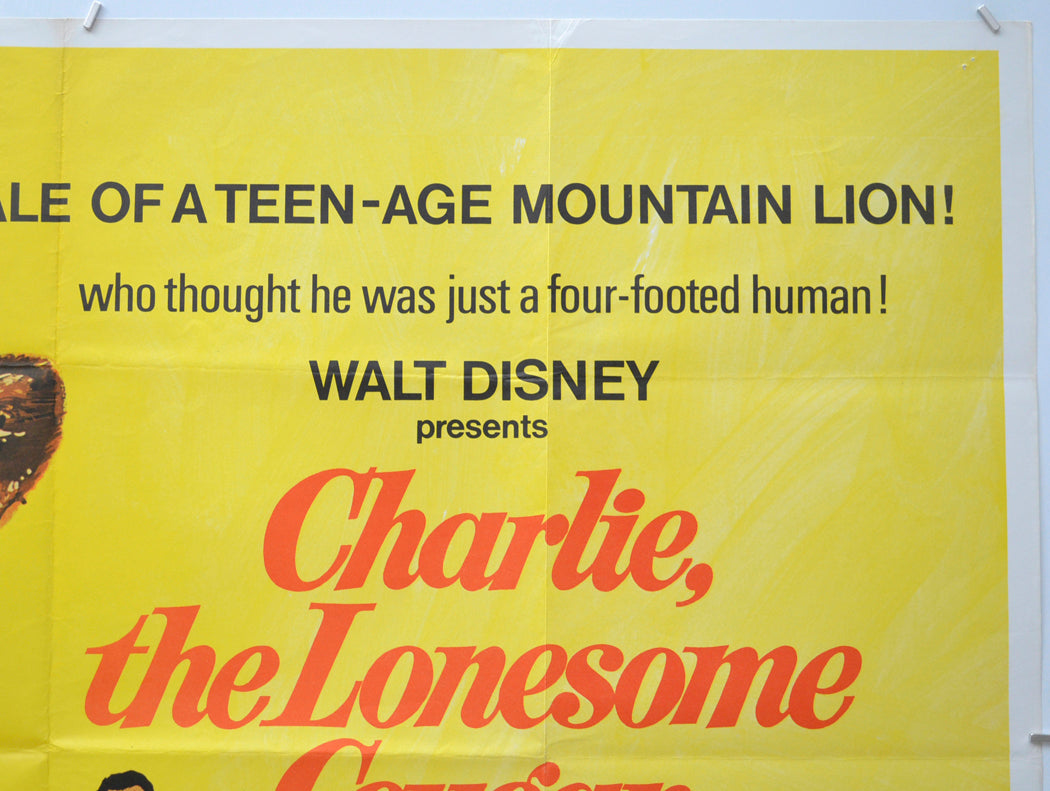 CHARLIE THE LONESOME COUGAR (Top Right) Cinema Quad Movie Poster 