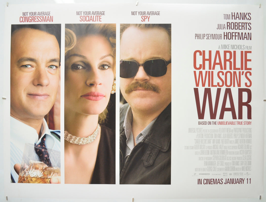 Charlie Wilson's War Original Quad Poster - Film Poster - Movie Poster