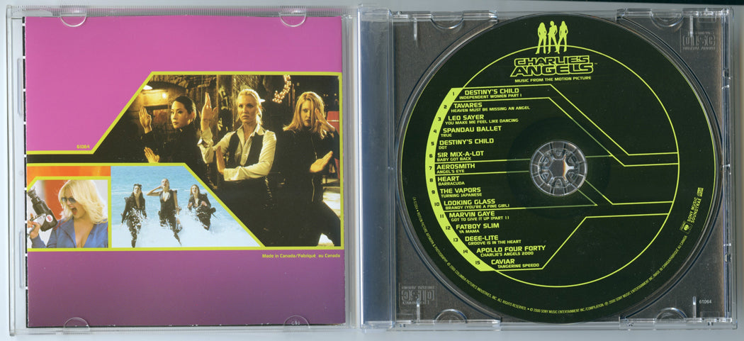 CHARLIE’S ANGLES Original CD Soundtrack (Inside) 