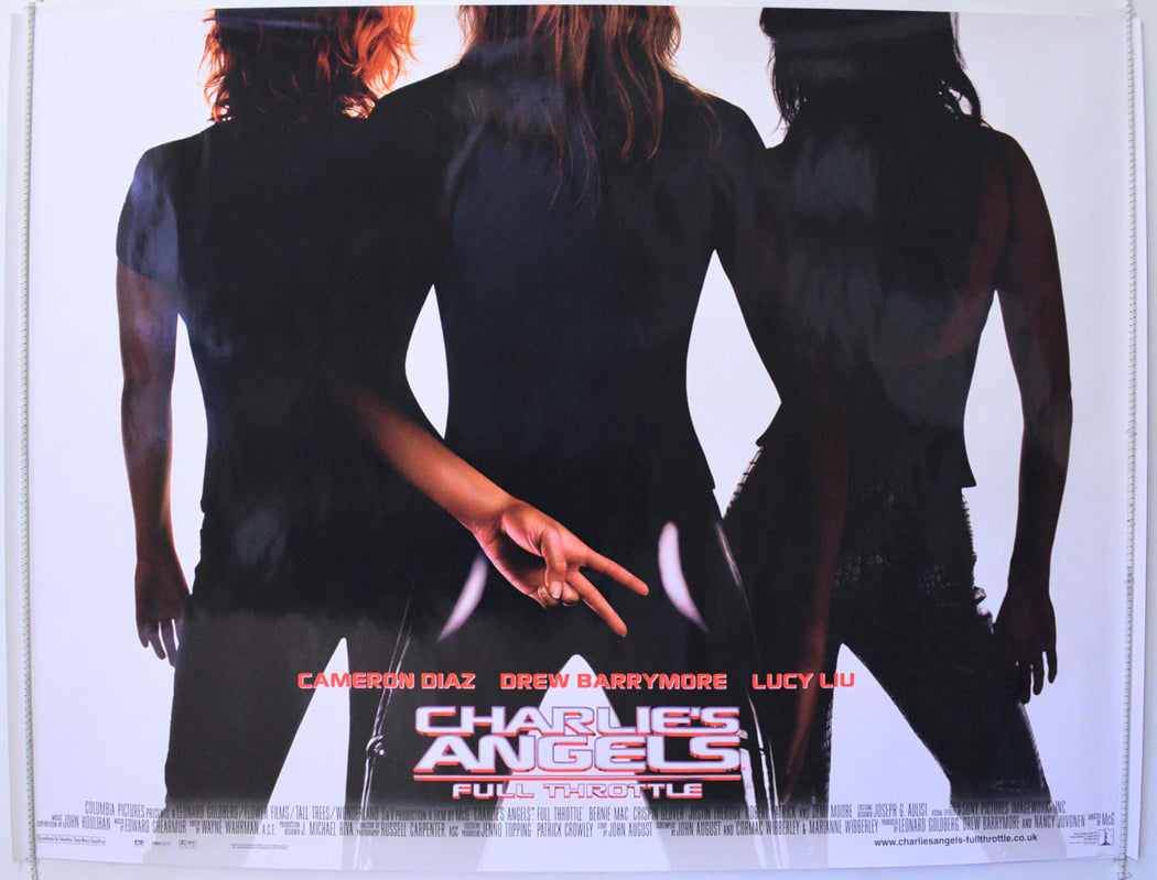 Charlie's Angels : Full Throttle Original British Quad Poster - Film Poster - Movie Poster 