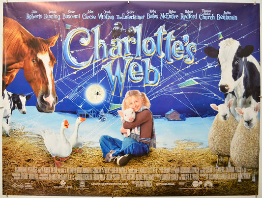 Charlotte's Web (Hay Version) Original Quad Poster - Film Poster - Movie Poster