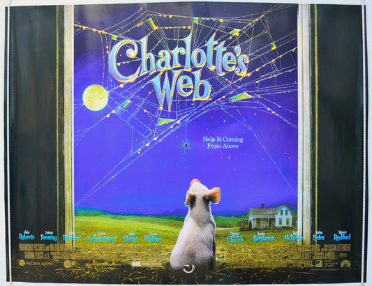 Charlotte's Web  Original British Quad Poster - Film Poster - Movie Poster 