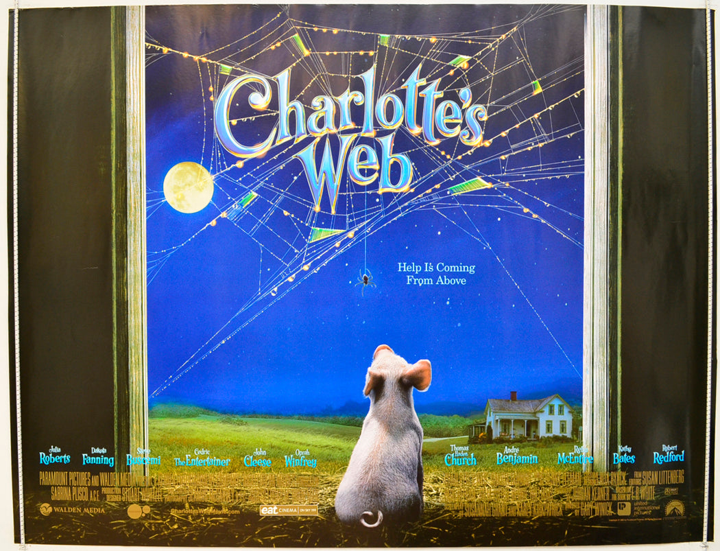 Charlotte's Web  (Teaser / Advance Version)   Original Quad Poster - Film Poster - Movie Poster  