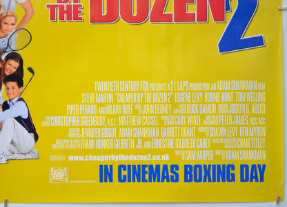 CHEAPER BY THE DOZEN 2 (Bottom Right) Cinema Quad Movie Poster 