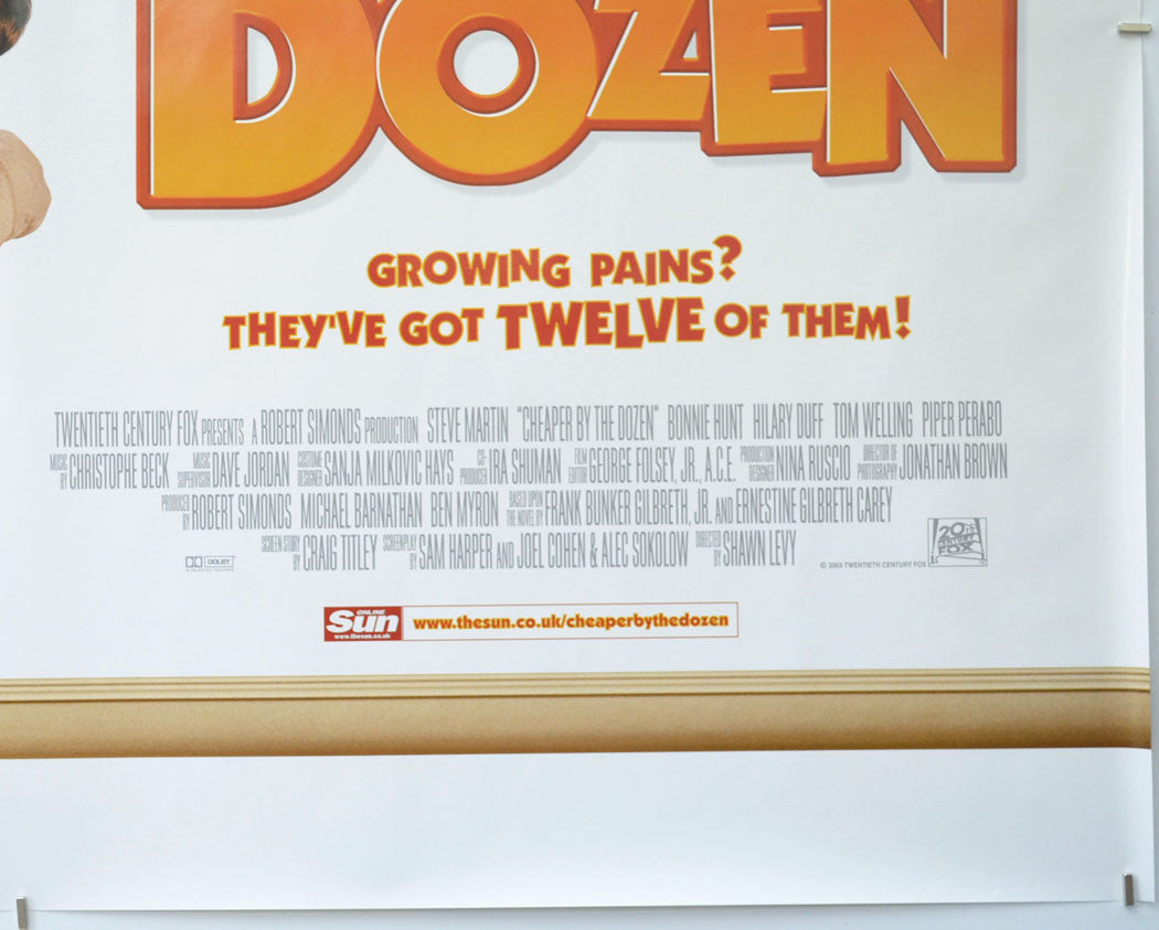 CHEAPER BY THE DOZEN (Bottom Right) Cinema Quad Movie Poster 