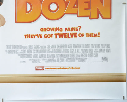 CHEAPER BY THE DOZEN (Bottom Right) Cinema Quad Movie Poster 