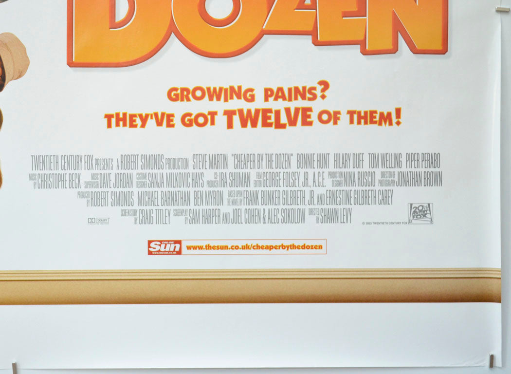 CHEAPER BY THE DOZEN (Bottom Right) Cinema Quad Movie Poster 