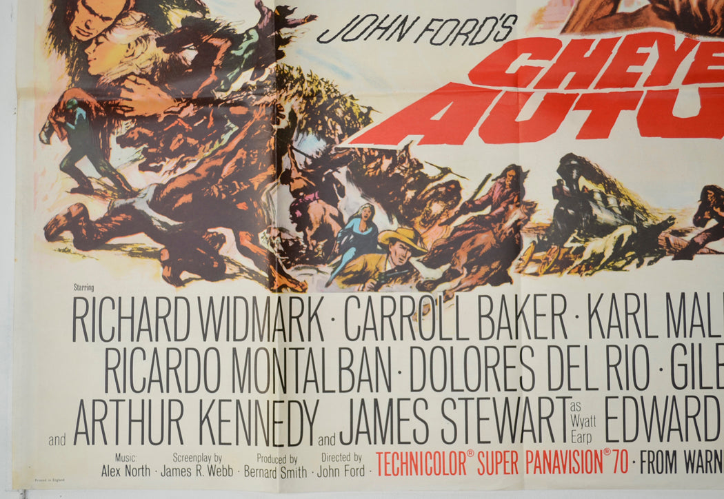 CHEYENNE AUTUMN (Bottom Left) Cinema Quad Movie Poster 