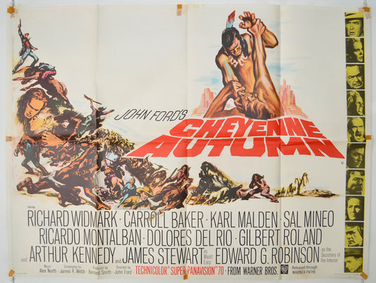 Cheyenne Autumn   Original Quad Poster - Film Poster - Movie Poster 