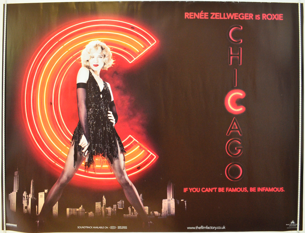 Chicago  Original British Quad Poster - Film Poster - Movie Poster 