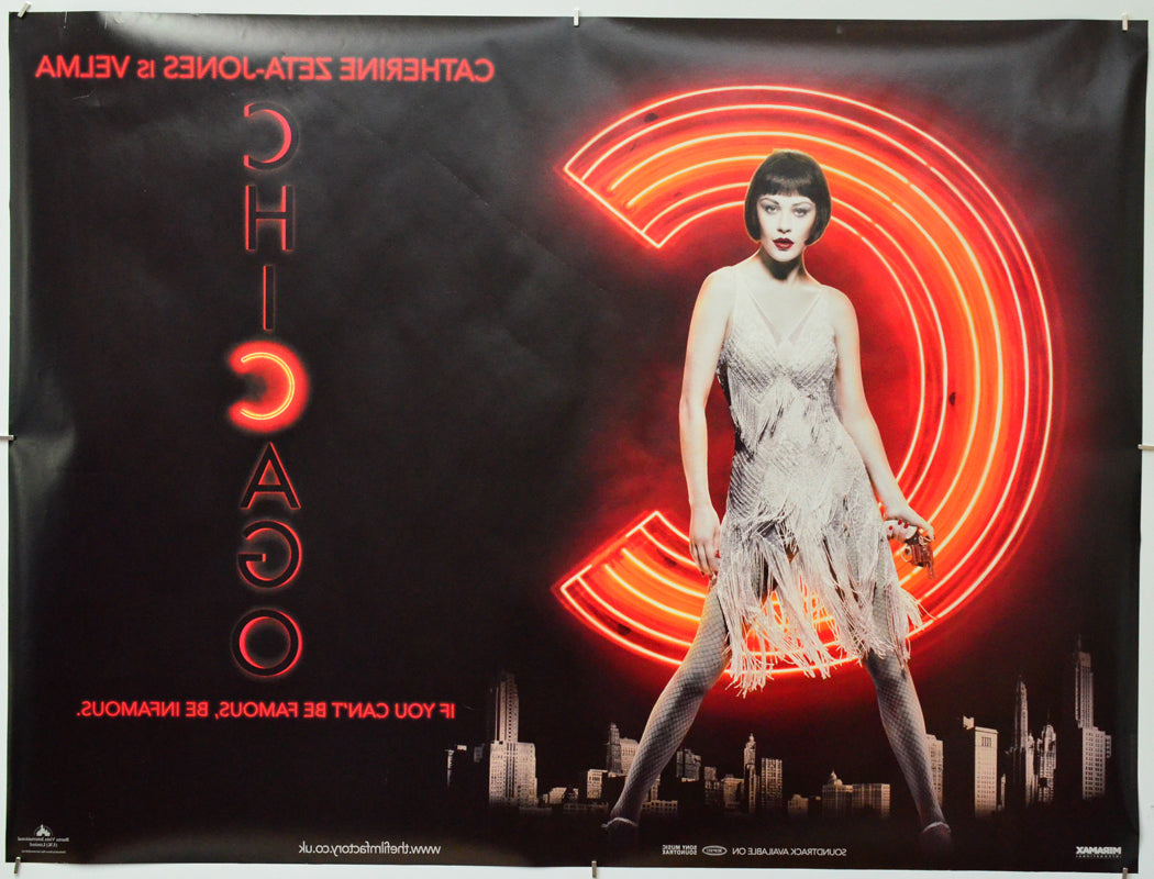 Chicago (Back) Cinema Quad Movie Poster 