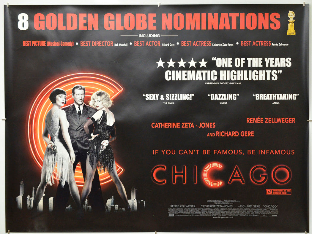 Chicago - Original Quad Poster - Film Poster - Movie Poster