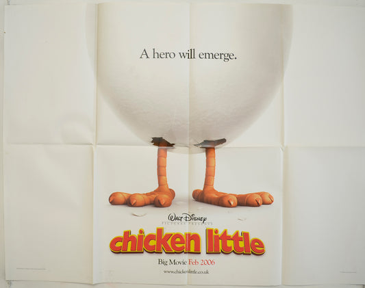 Chicken Little  (Teaser / Advance Version)  Original Quad Poster - Film Poster - Movie Poster 