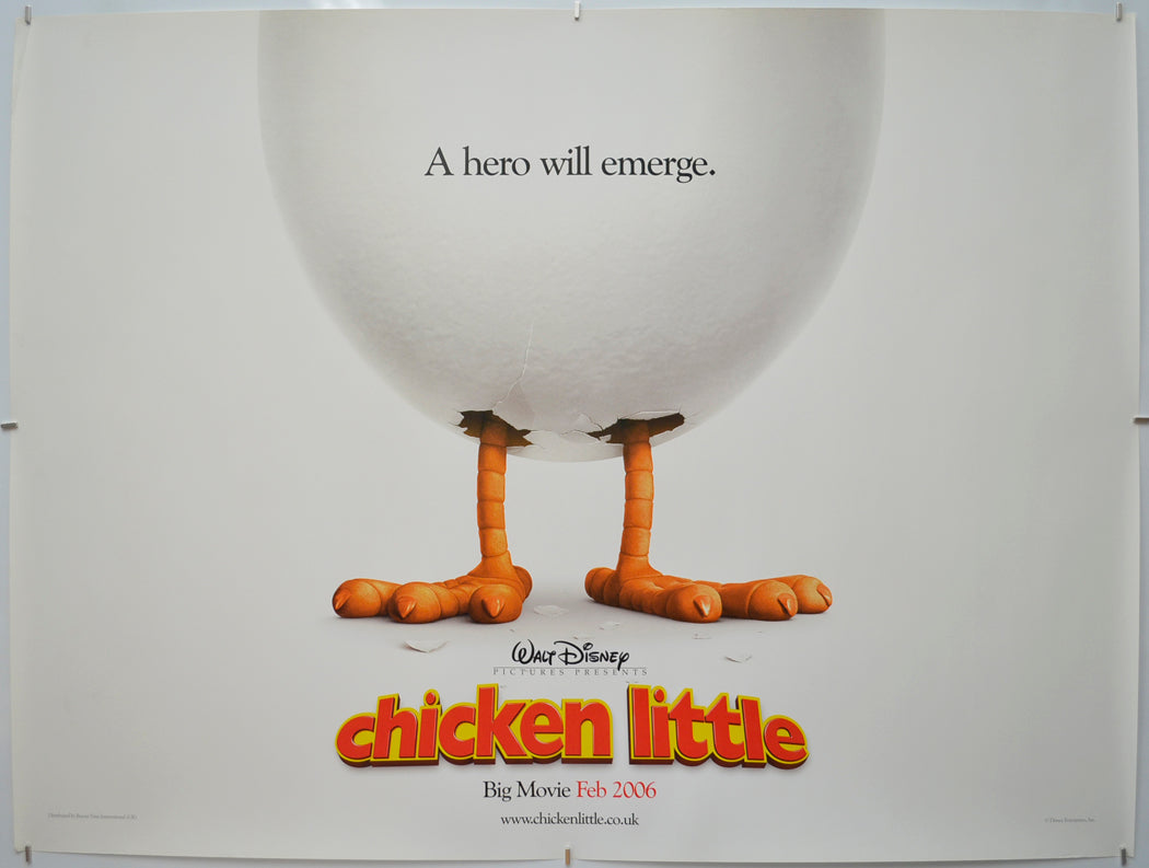 Chicken Little (Teaser / Advance Version) Original Quad Poster - Film Poster - Movie Poster