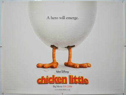 Chicken Little (Teaser / Advance Version) Original Quad Poster - Film Poster - Movie Poster