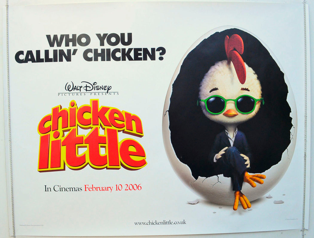 Chicken Little  (Teaser / Advance Version 2)   Original British Quad Poster - Film Poster - Movie Poster 