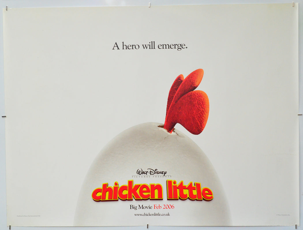 Chicken Little - Original Quad Poster - Film Poster - Movie Poster
