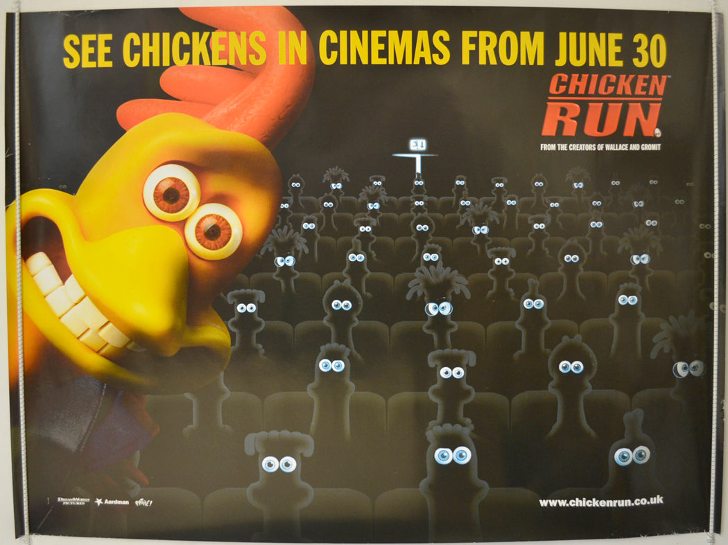 Chicken Run  (Teaser / Advance Version)   Original Quad Poster - Film Poster - Movie Poster