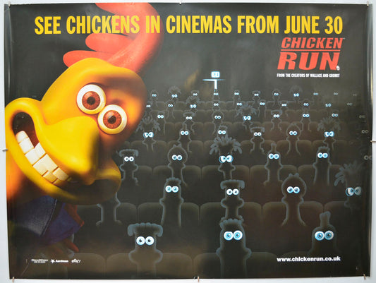 Chicken Run (Teaser / Advance Version) Original Quad Poster - Film Poster - Movie Poster