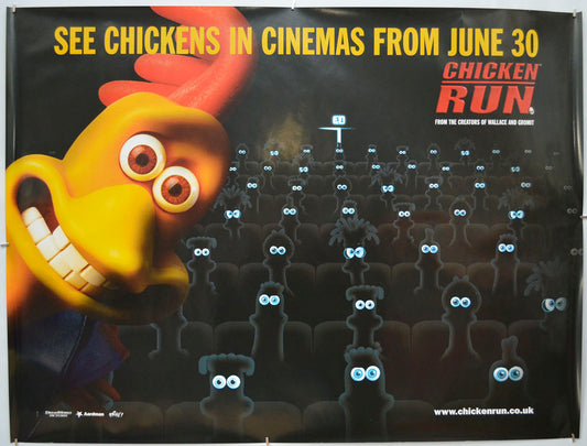 Chicken Run (Teaser / Advance Version) Original Quad Poster - Film Poster - Movie Poster